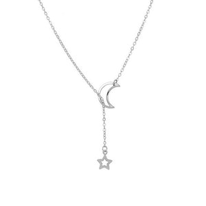 Star Hollow Moon Necklace For Women