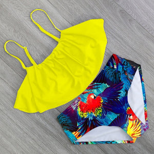 Dianas Ruffle Off Shoulder Bikini